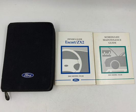 2002 Ford Escort Owners Manual Set with Case OEM C01B36012