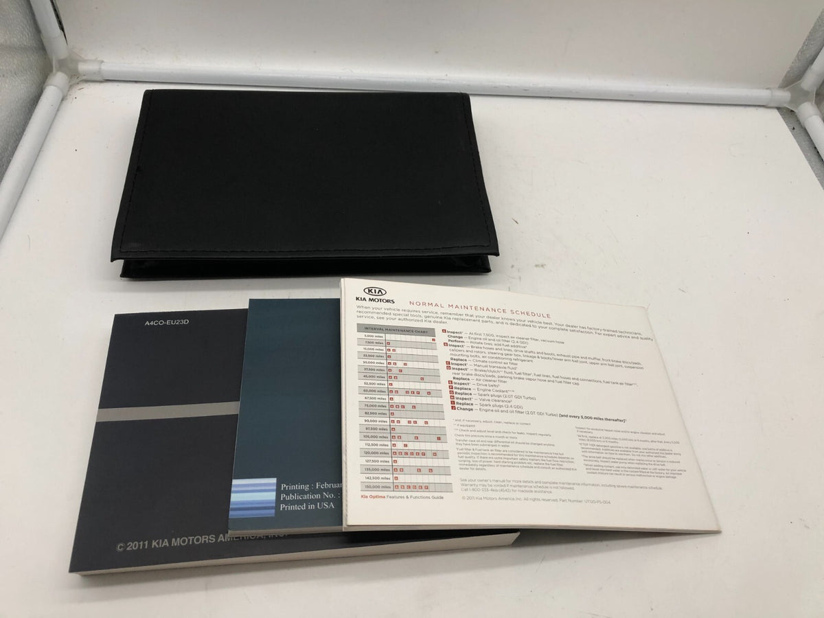 2012 Kia Optima Owners Manual Set with Case OEM R01B40014