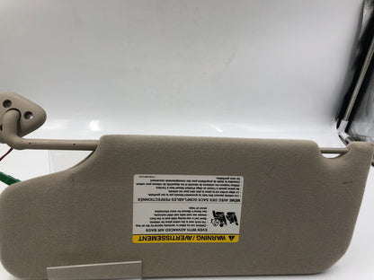 2008-2009 Mercury Sable Passenger Sun Visor Tan Illuminated OEM B02B05049