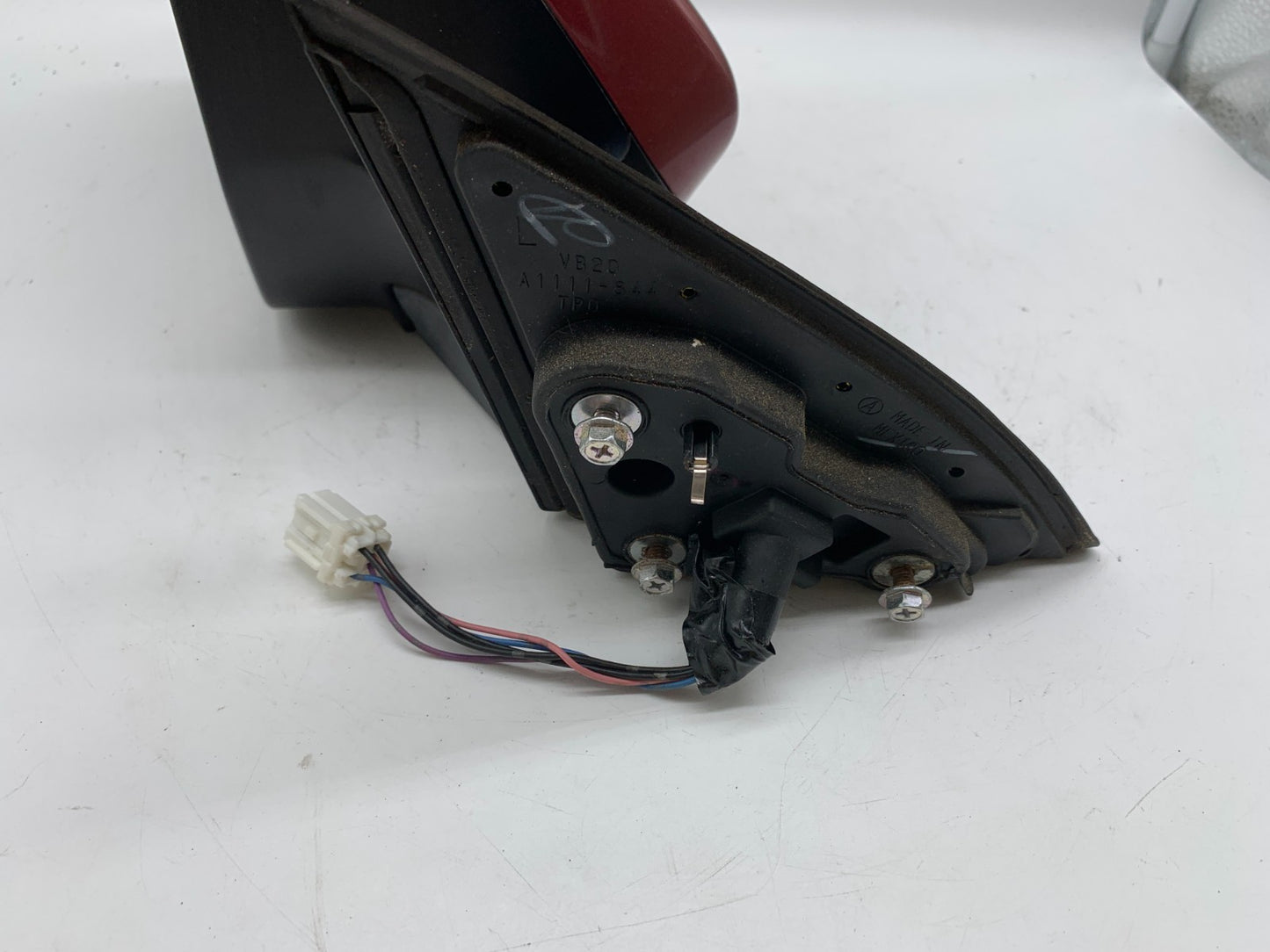 2011-2014 Subaru Legacy Driver Side View Power Door Mirror Red OEM B04B01006
