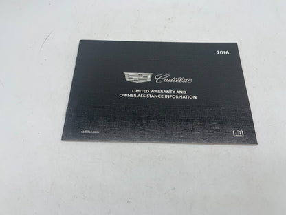 2016 Cadillac XTS Owners Manual Set with Case OEM A01B56014
