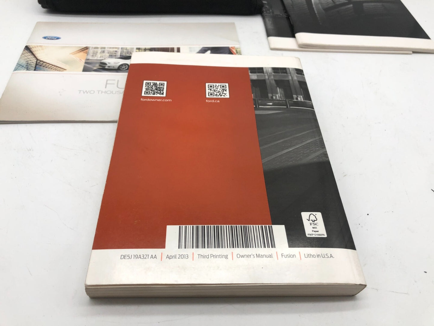 2013 Ford Fusion Owners Manual Set with Case OEM D02B03003