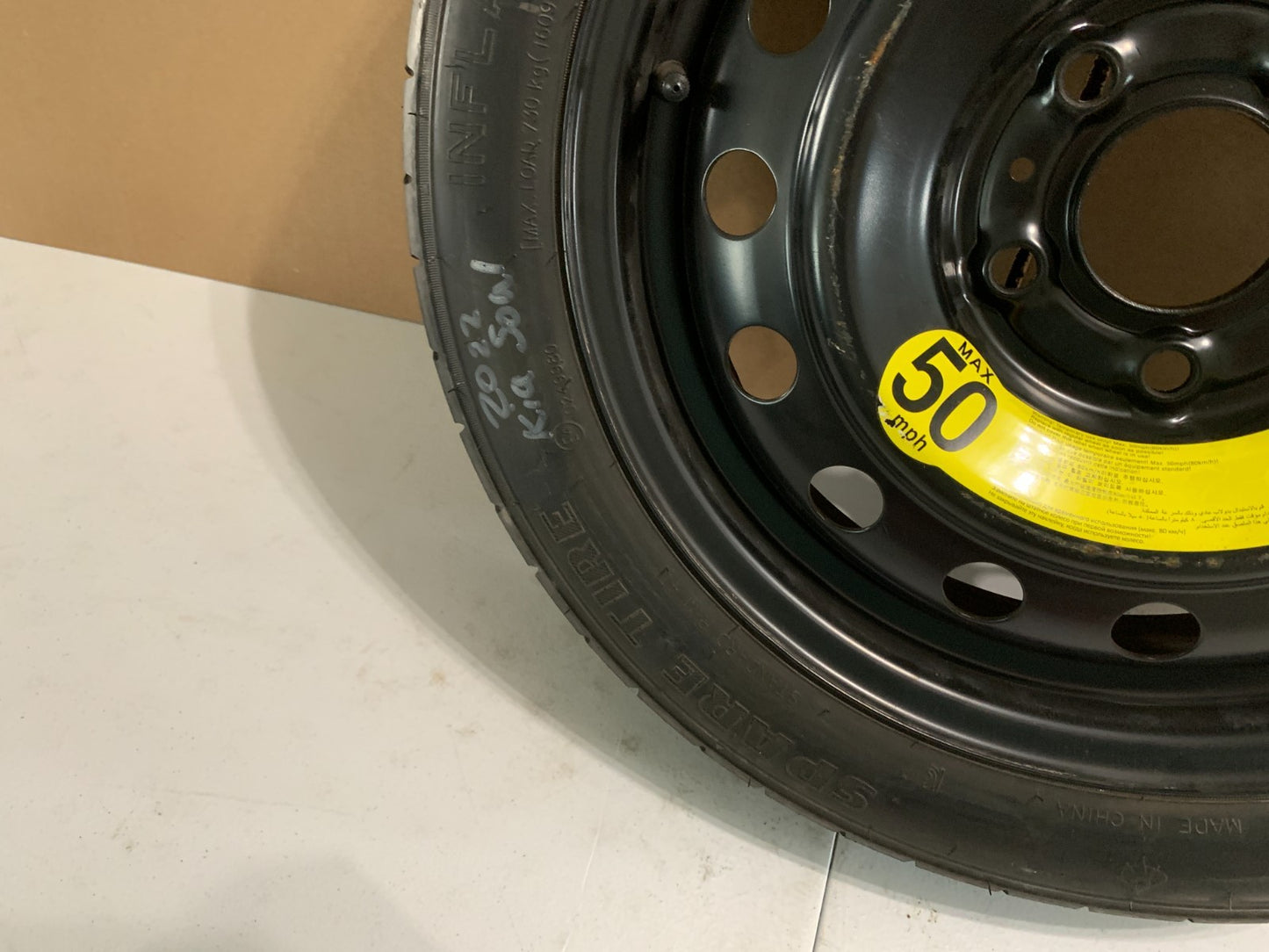 2014-2025 Kia Soul Spare Tire 16" Compact Donut T125/80D16