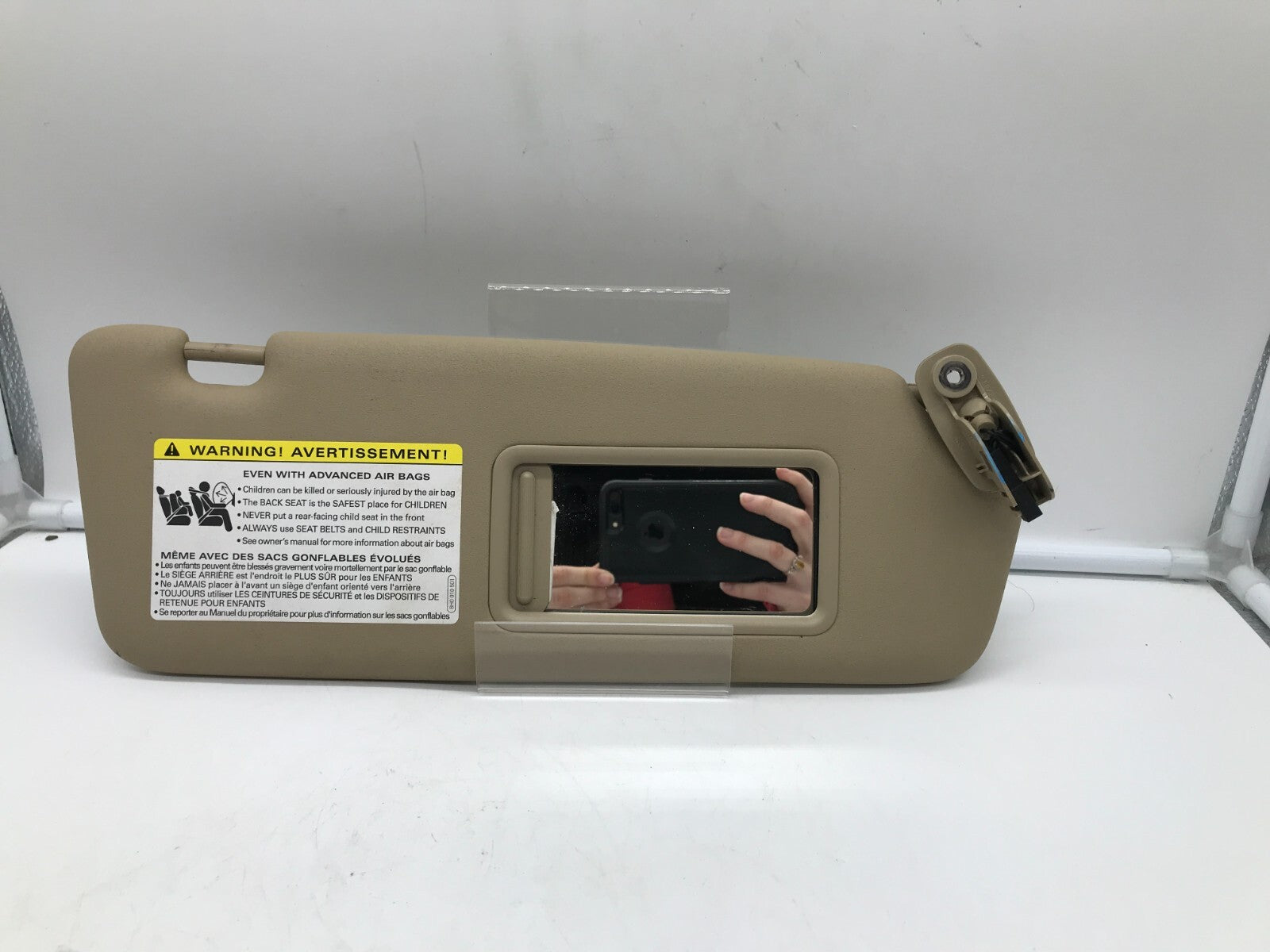 2002-2008 Audi A4 Sedan Passenger Sun Visor Beige Illuminated OEM C03B48007