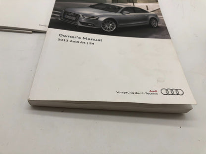 2013 Audi A4 Sedan Owners Manual Set with Case OEM E01B17029