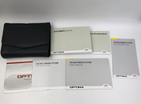2018 Kia Optima Owners Manual Set with Case OEM R01B13008