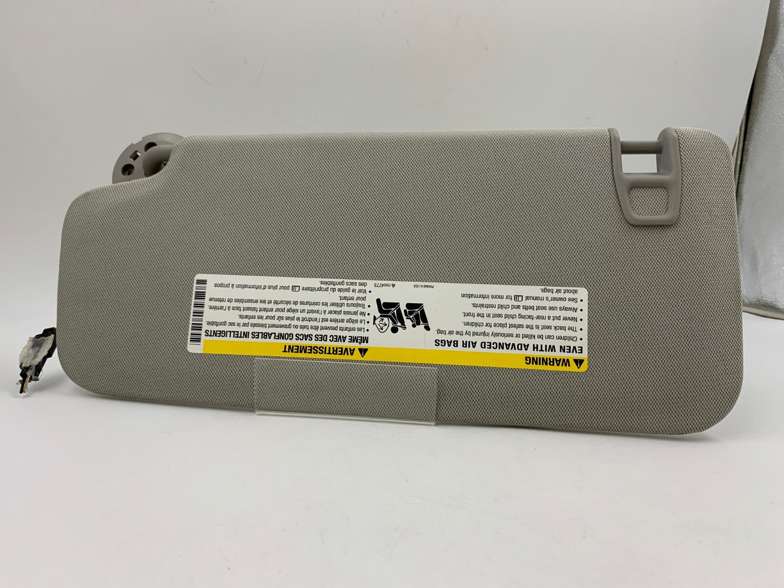 2013-2021 Buick Encore Passenger Sun Visor Gray Illuminated OEM A01B26032