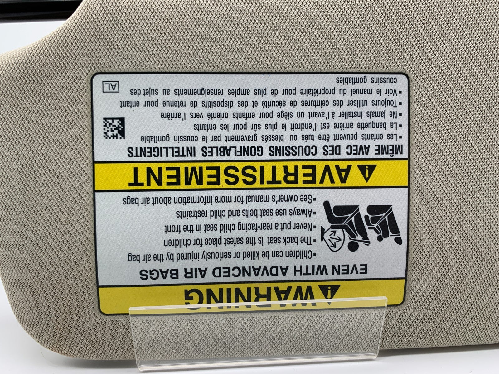 2015-2023 Subaru Legacy Passenger Sun Visor Beige Illuminated OEM C03B06007