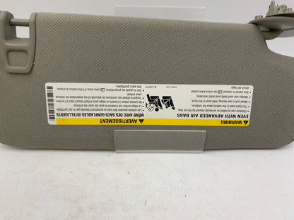 2014-2018 Cadillac ATS Driver Sun Visor Gray Illuminated OEM B01B42047