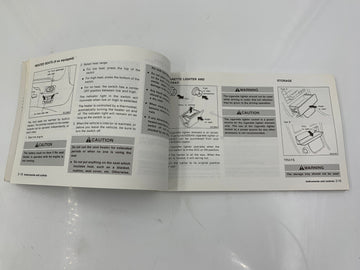 1998 Nissan Pathfinder Owners Manual Handbook OEM G03B10027