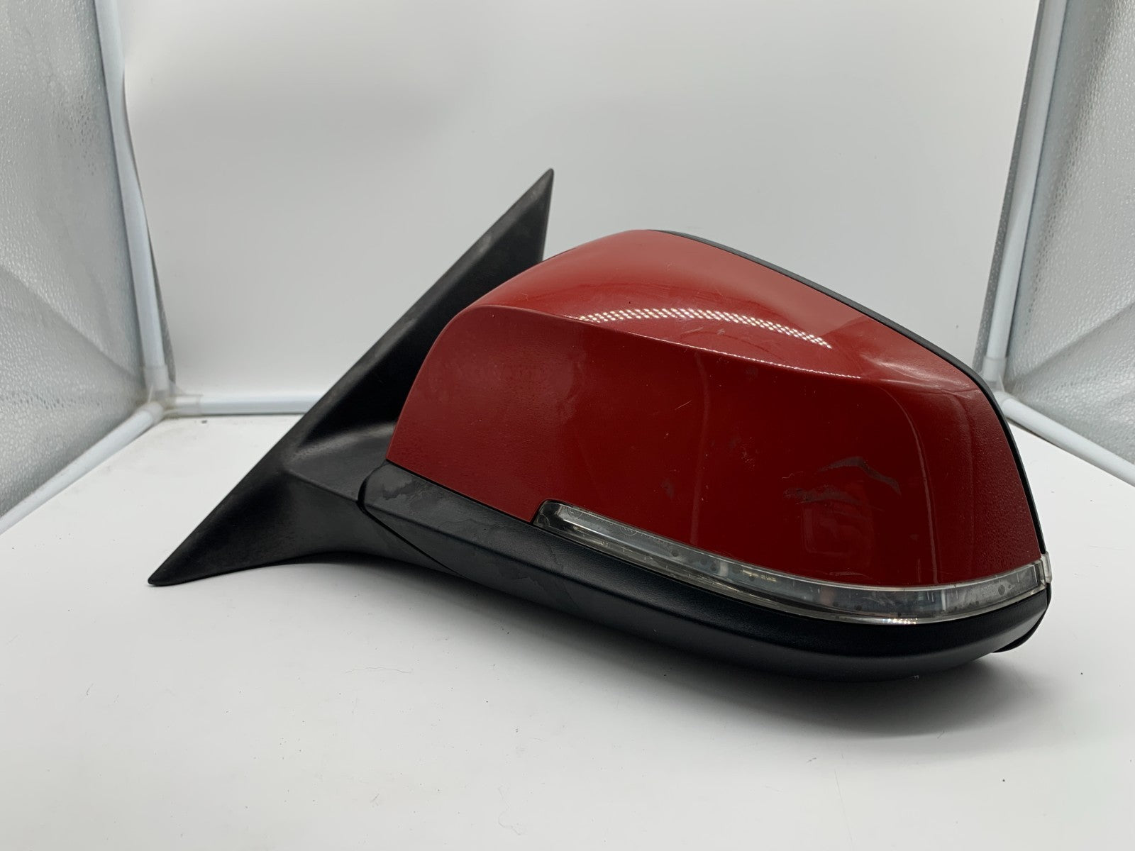 2013-2018 BMW 328i Driver Side View Power Door Mirror Red OEM C01B29002