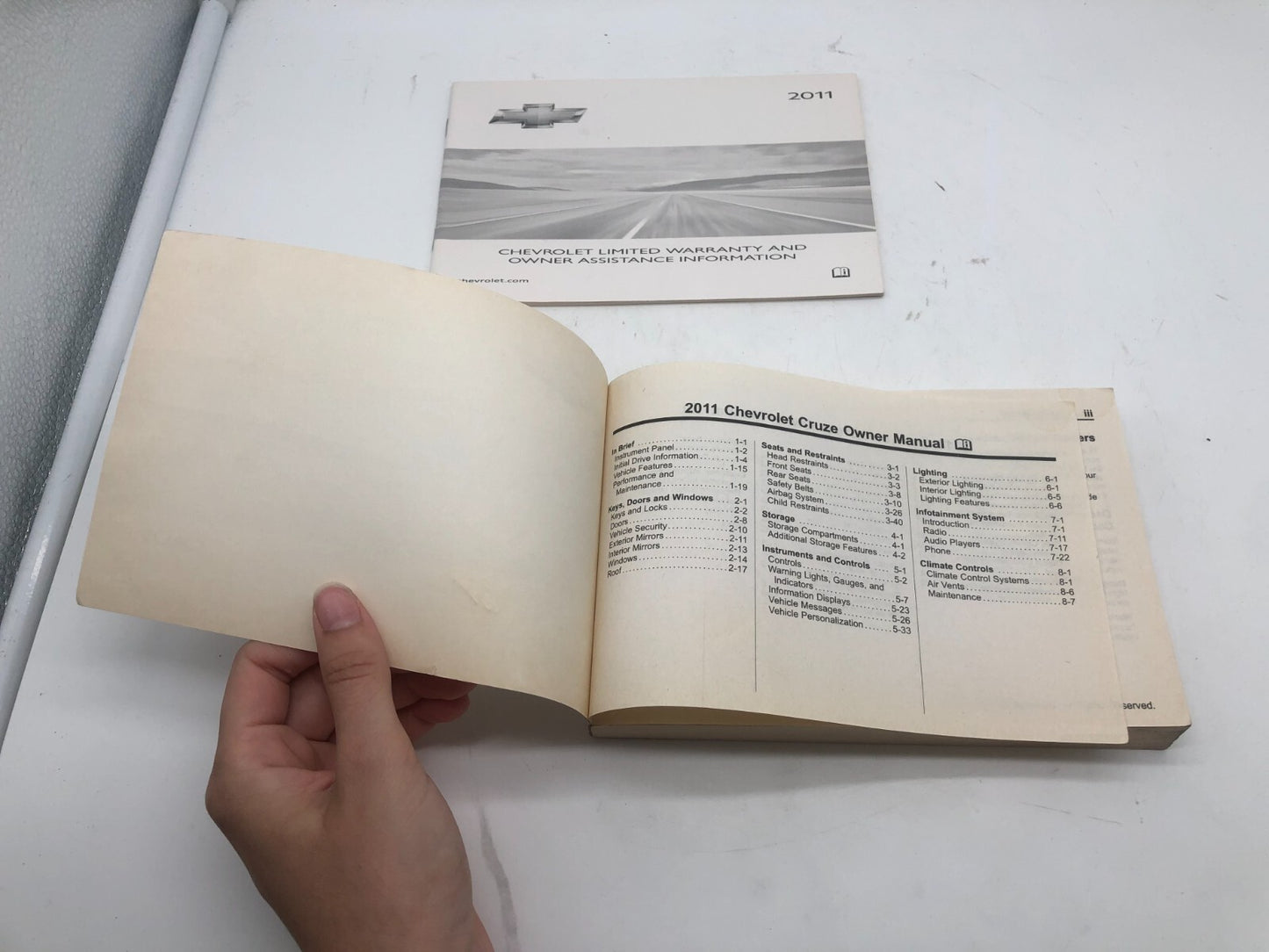 2011 Chevrolet Cruze Owners Manual Set OEM A03B35049