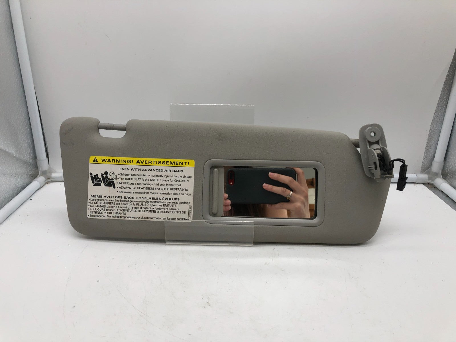 2002-2008 Audi A4 Sedan Passenger Sun Visor Gray Illuminated OEM C02B51009
