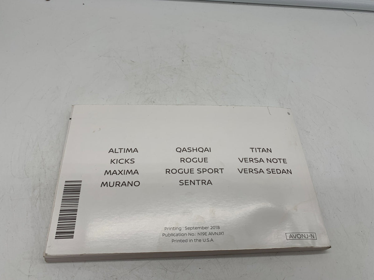 2019 NissanConnect Connect Owners Manual OEM B02B39007