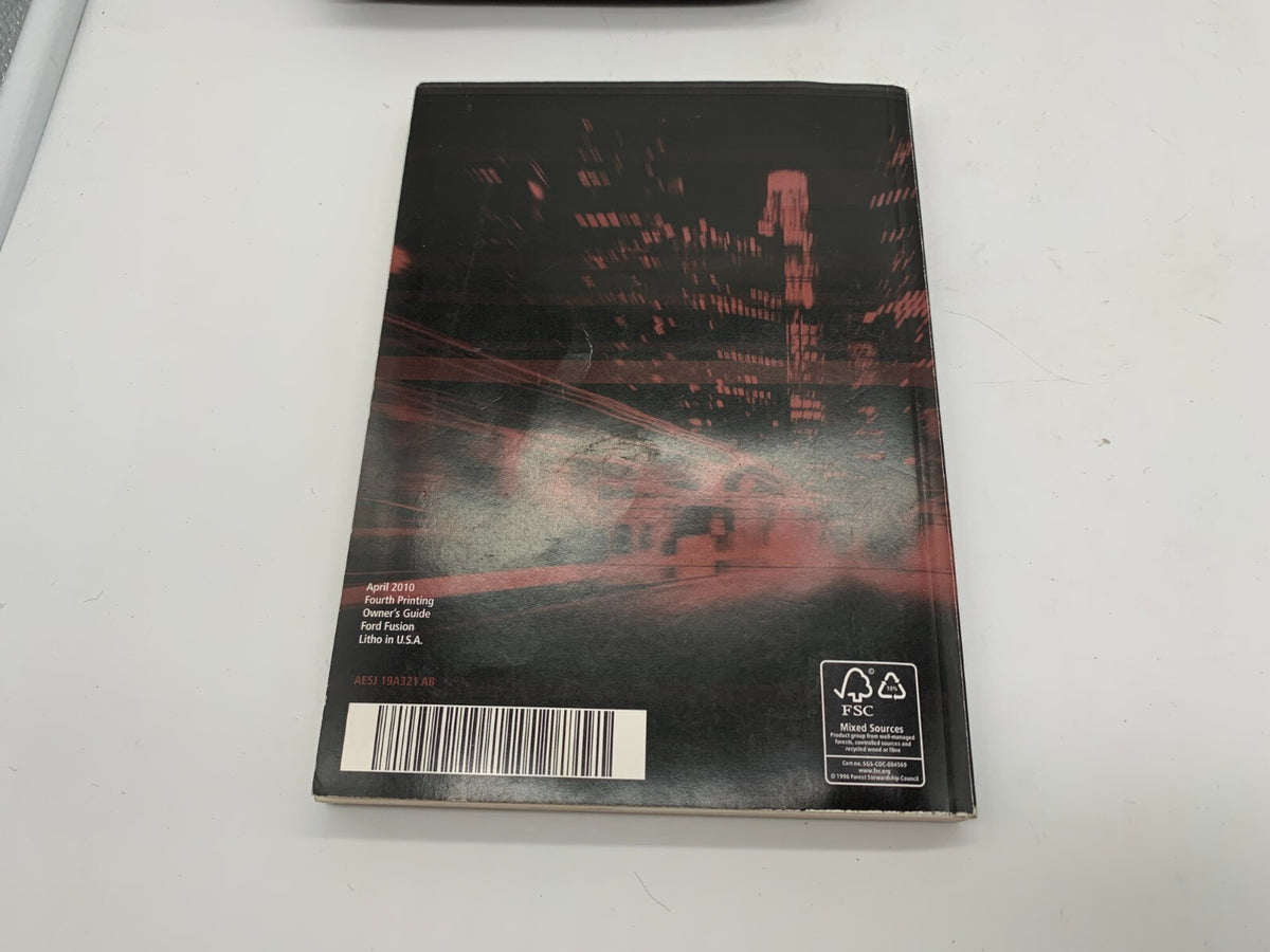 2010 Ford Fusion Hybrid Owners Manual Set with Case OEM R01B12025