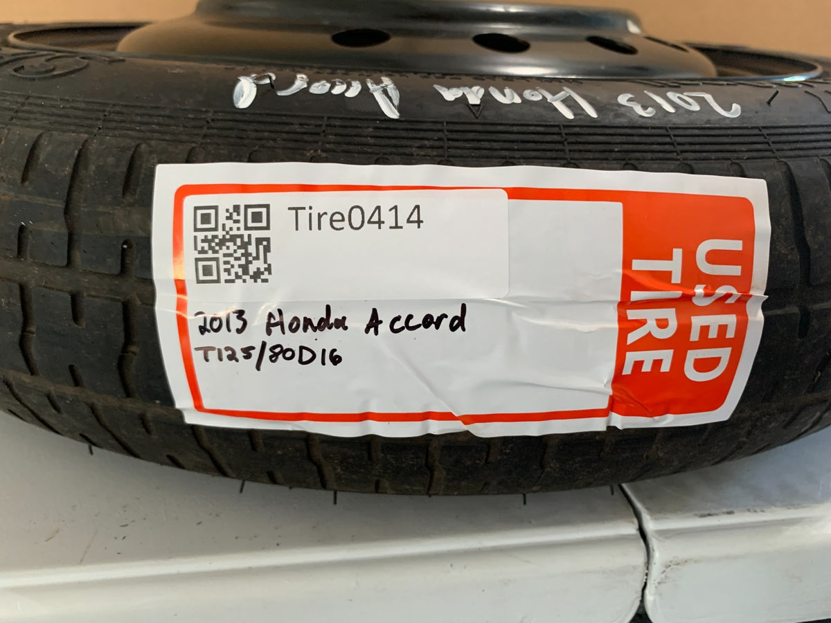 2013-2017 Honda Accord 16" Spare Tire Compact Donut T125/80D16