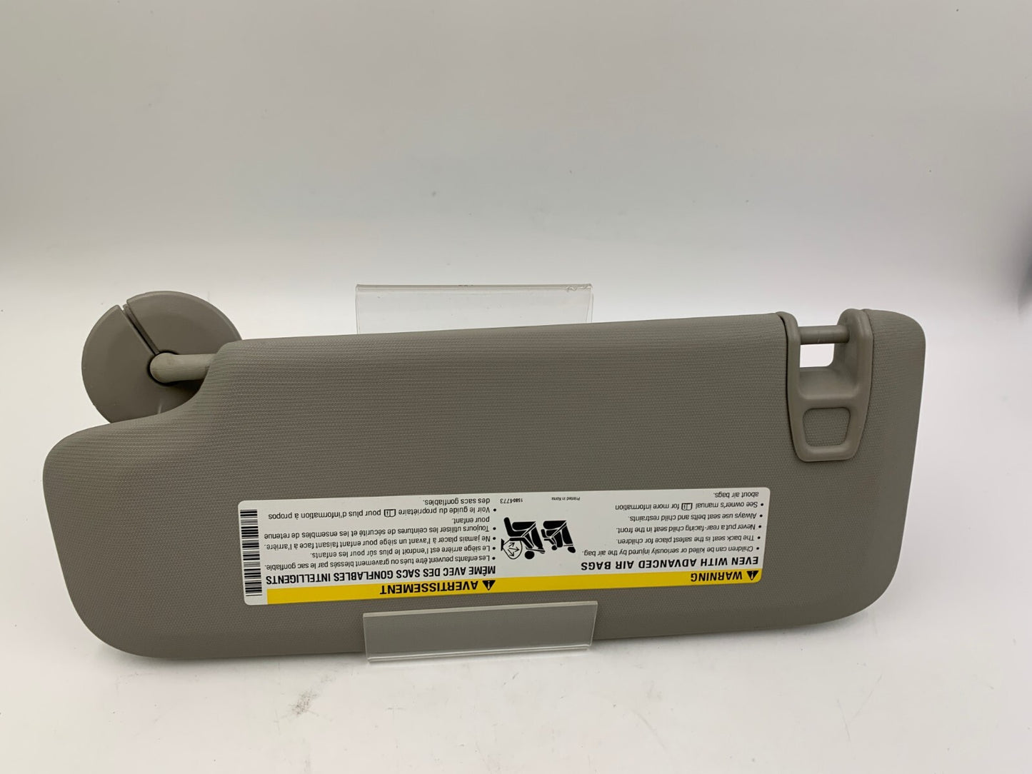 2011-2016 Chevrolet Cruze Passenger Sun Visor Gray OEM B04B37044