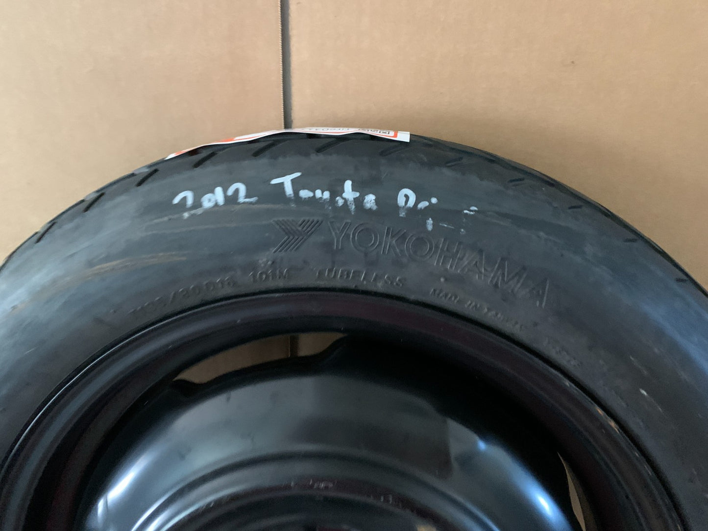 2010-2015 Toyota Prius 16" Spare Tire Compact Donut T135/80D16