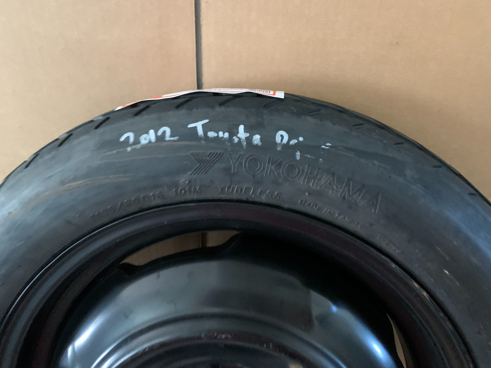 2010-2015 Toyota Prius 16" Spare Tire Compact Donut T135/80D16