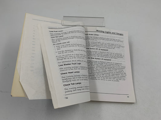 1996 Ford Explorer Owners Manual OEM A04B30040