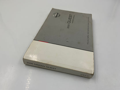 2005 Nissan Quest Owners Manual OEM D03B36050