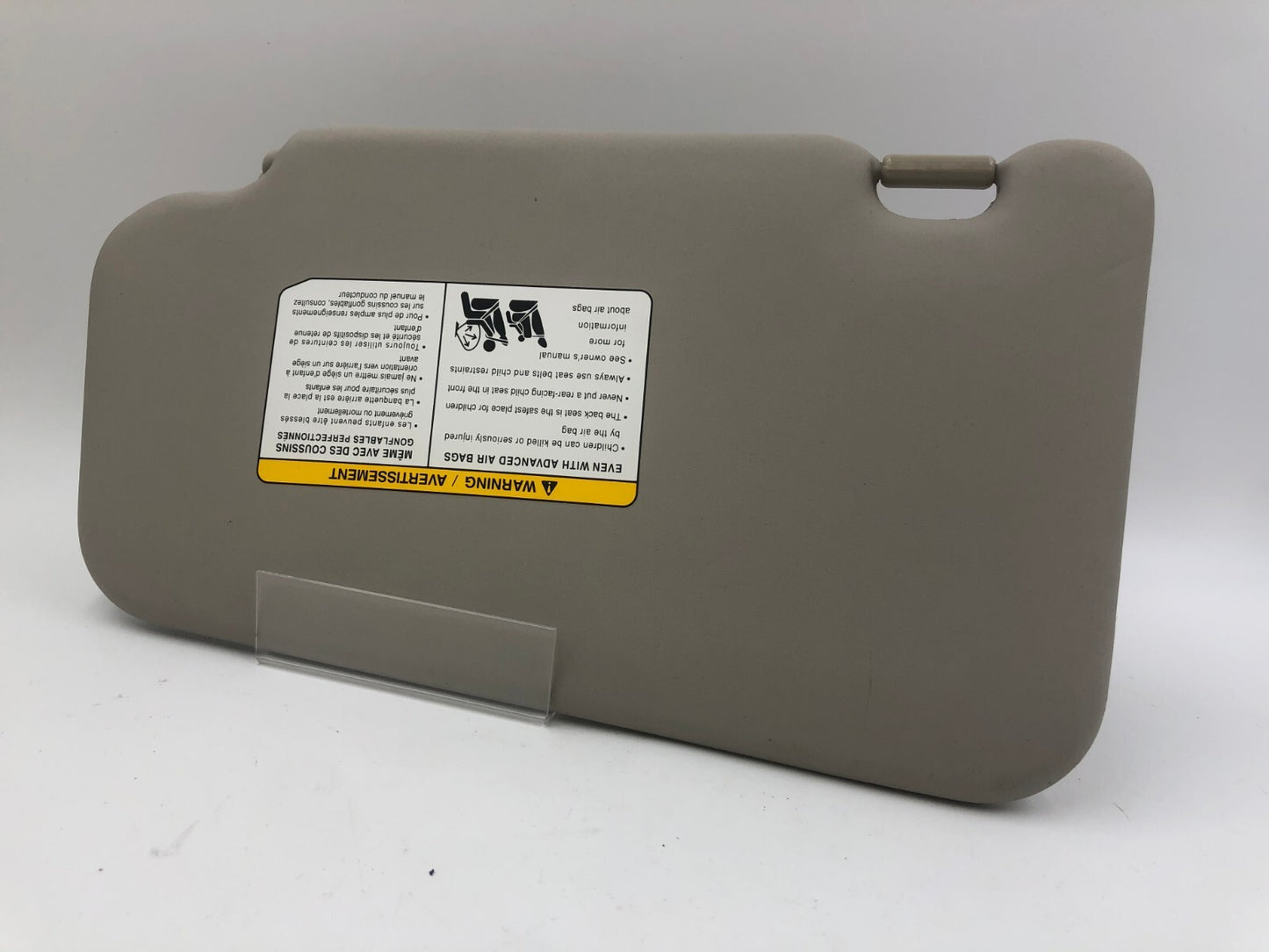 2011-2013 Nissan Juke Passenger Sun Visor Gray OEM D01B29072
