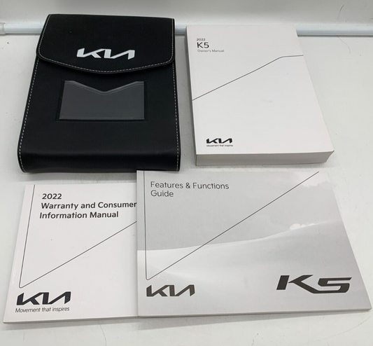 2022 Kia K5 Owners Manual Set with Case OEM D02B70009