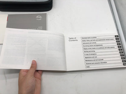 2006 Nissan Altima Owners Manual Set with Case OEM R01B14012