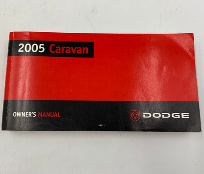 2005 Dodge Caravan Owners Manual OEM E03B57011