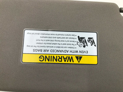 2010-2015 Hyundai Tucson Passenger Sun Visor Gray Illuminated OEM E01B51003