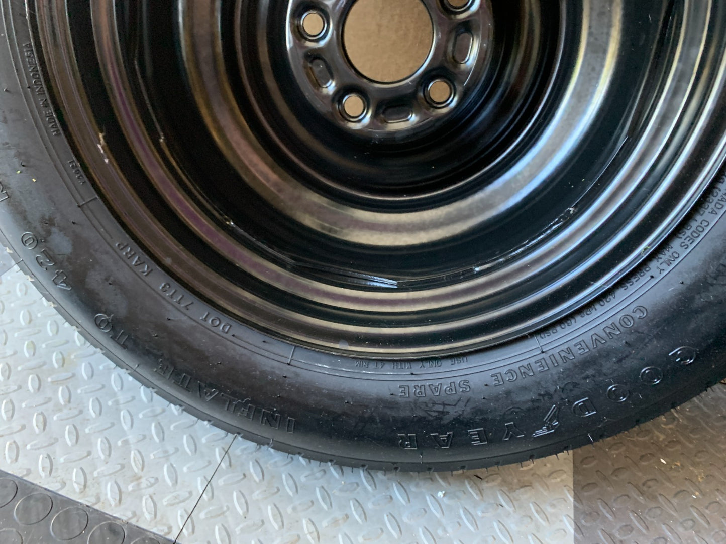 2010-2020 Nissan Rogue 16" Spare Tire Wheel Compact Donut T155/90D16 Goodyear