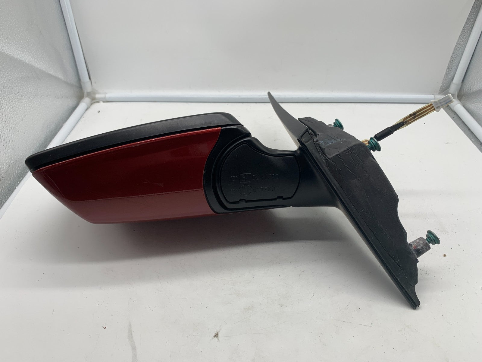 2004-2009 BMW X3 Driver Side View Power Door Mirror Red OEM A04B52038