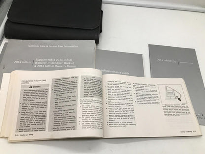 2014 Infiniti Q50 Q 50 Owners Manual Set with Case OEM D01B41066