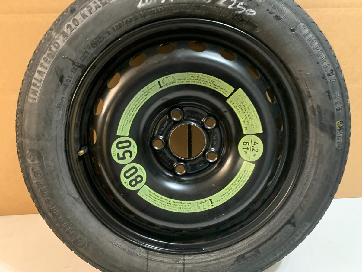 2013 Mercedes Benz C250 16" Spare Tire Wheel Compact Donut T125/90R17
