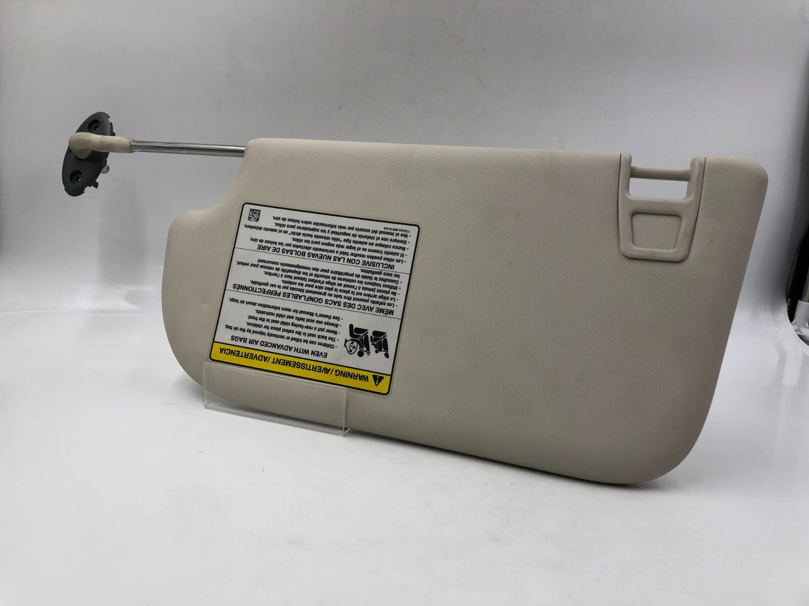 2013-2019 Ford Escape Passenger Sun Visor Ivory Illumination OEM D01B44044
