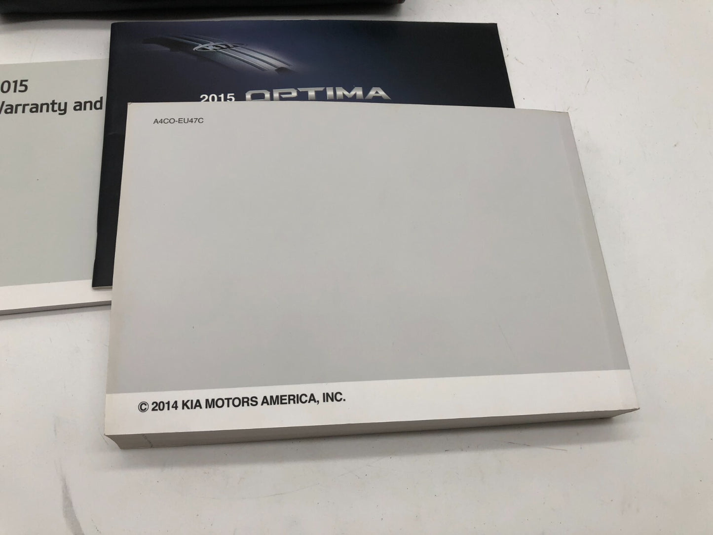 2015 Kia Optima Owners Manual Set with Case OEM D02B66013