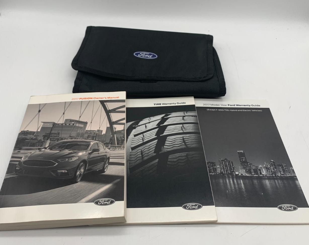 2017 Ford Fusion Owners Manual Set with Case OEM A02B50020