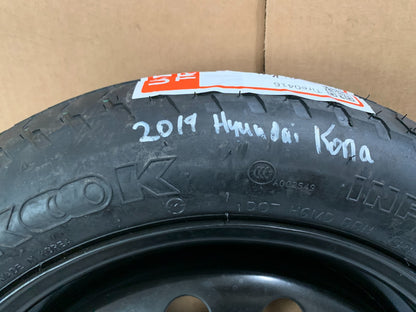 2019-2023 Hyundai Kona 16" Spare Tire Wheel Compact Donut T125/80D16