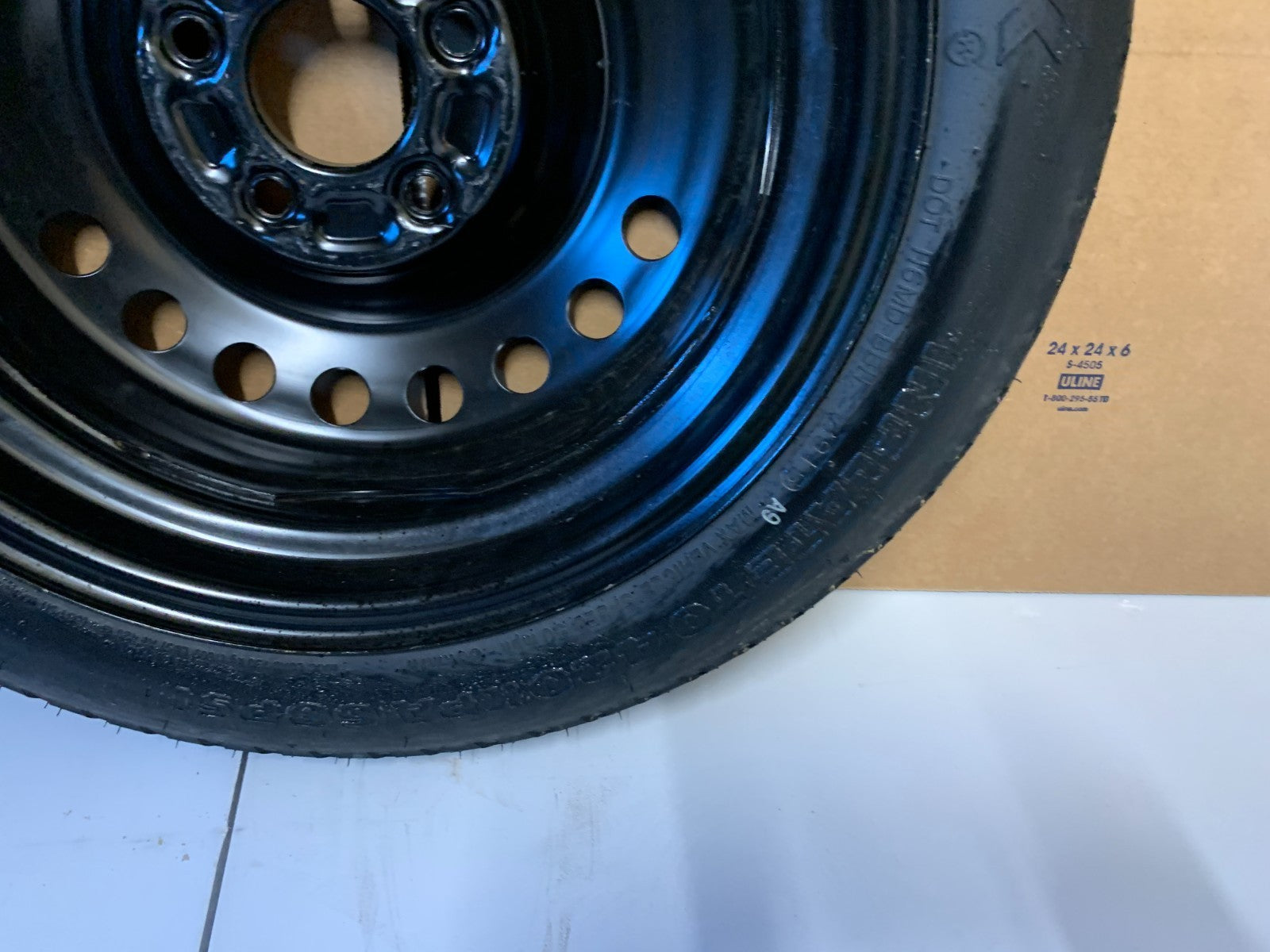 2015-2025 Hyundai Sonata 16" Spare Tire Wheel Compact Donut T125/80D16 Hankook