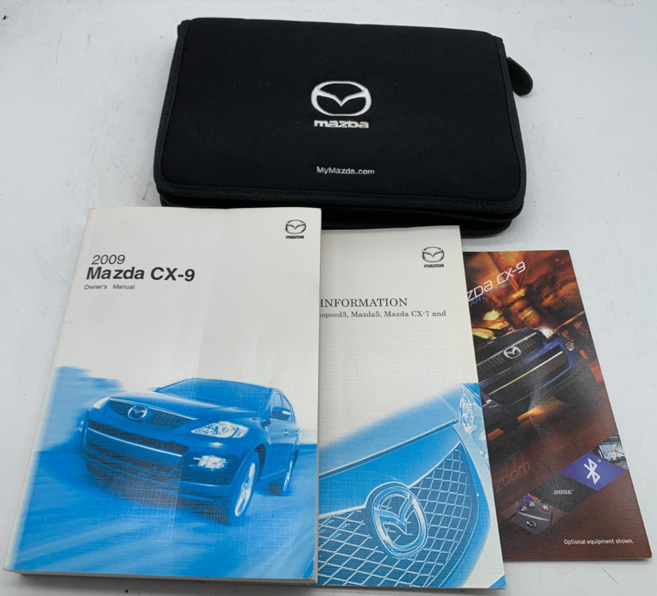 2009 Mazda CX-9 CX9 Owners Manual Set with Case OEM B03B39009