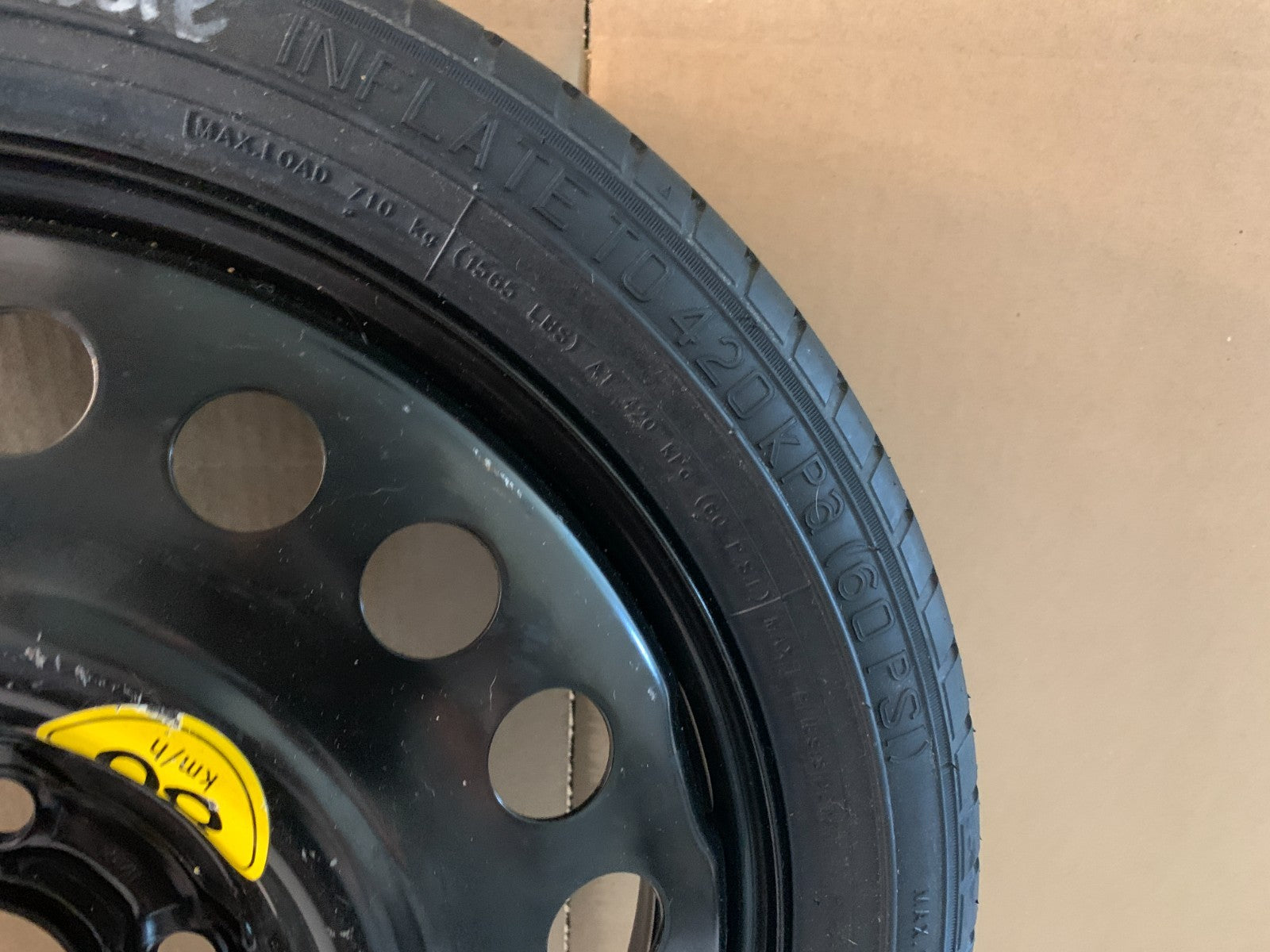 2013-2022 Buick Encore 16" Spare Tire Wheel Compact Donut T125/70R16