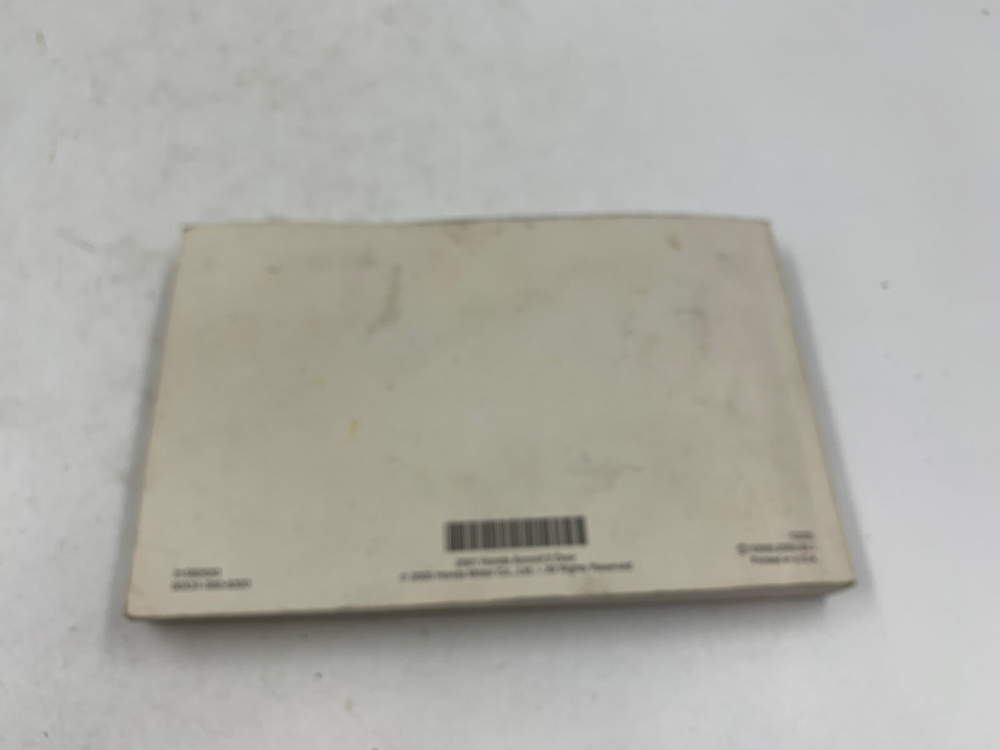 2001 Honda Accord Owners Manual OEM C02B27004