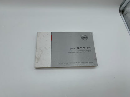 2017 Nissan Rogue Owners Manual Set OEM C03B54018