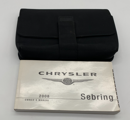 2008 Chrysler Sebring Owners Manual with Case OEM C01B28003