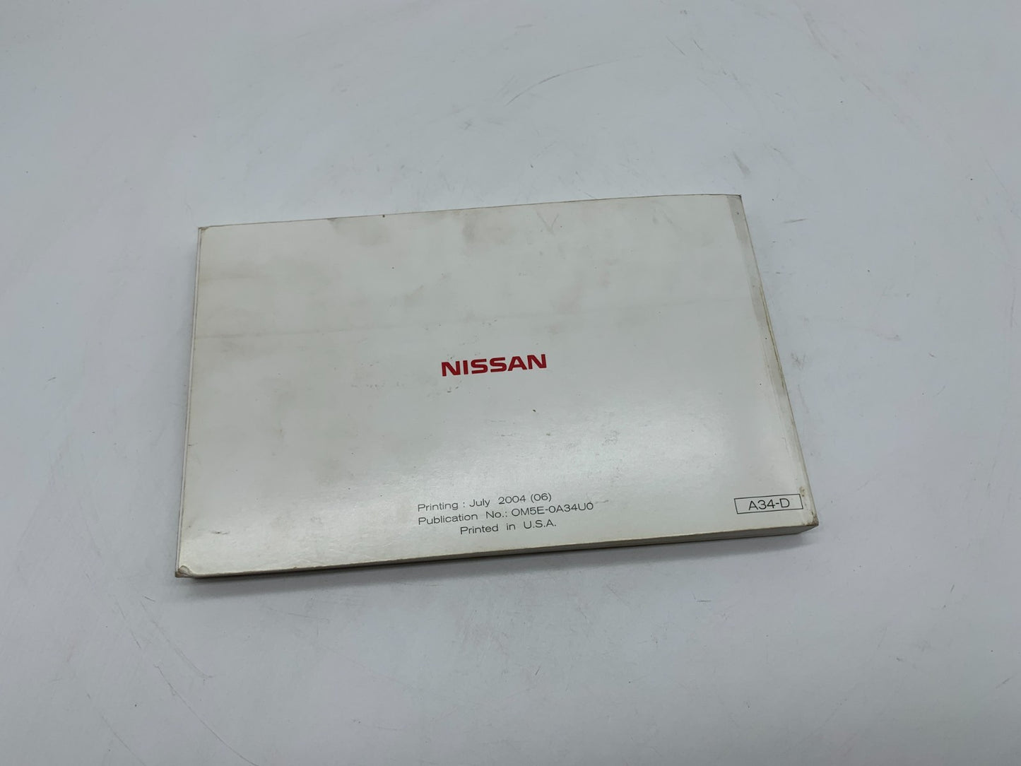 2005 Nissan Maxima Owners Manual with Case OEM C03B66005