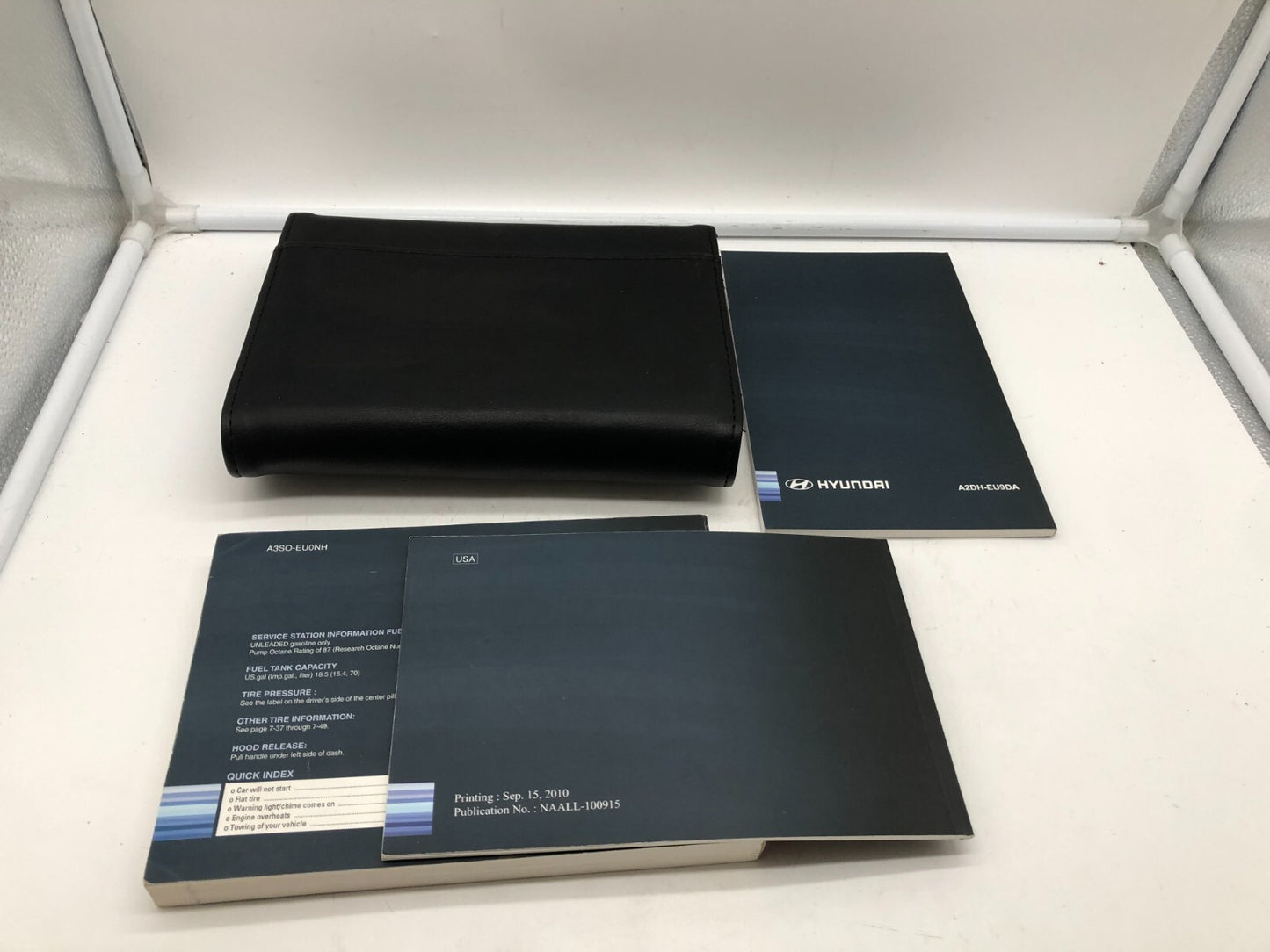 2011 Hyundai Sonata Owners Manual Set with Case OEM A01B26006