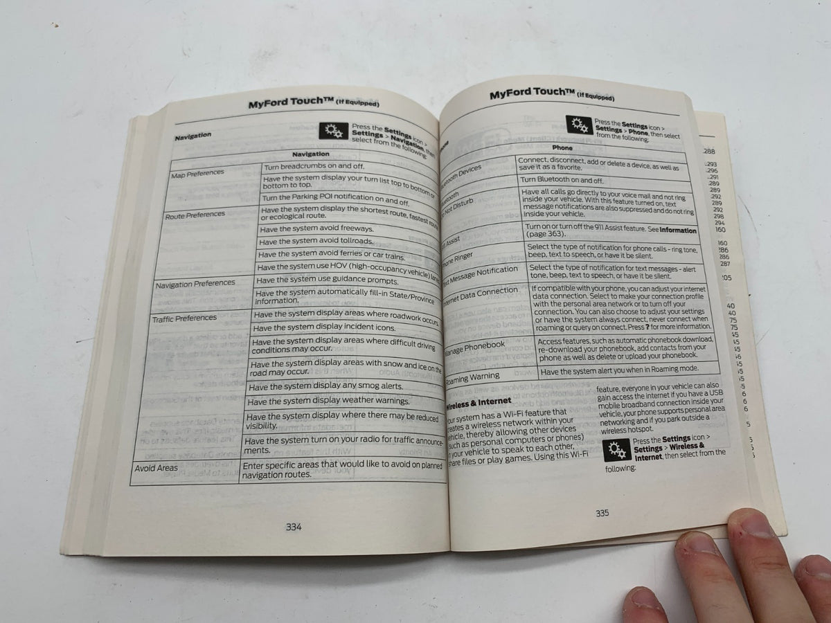 2013 Ford Escape Owners Manual Set OEM R01B18013