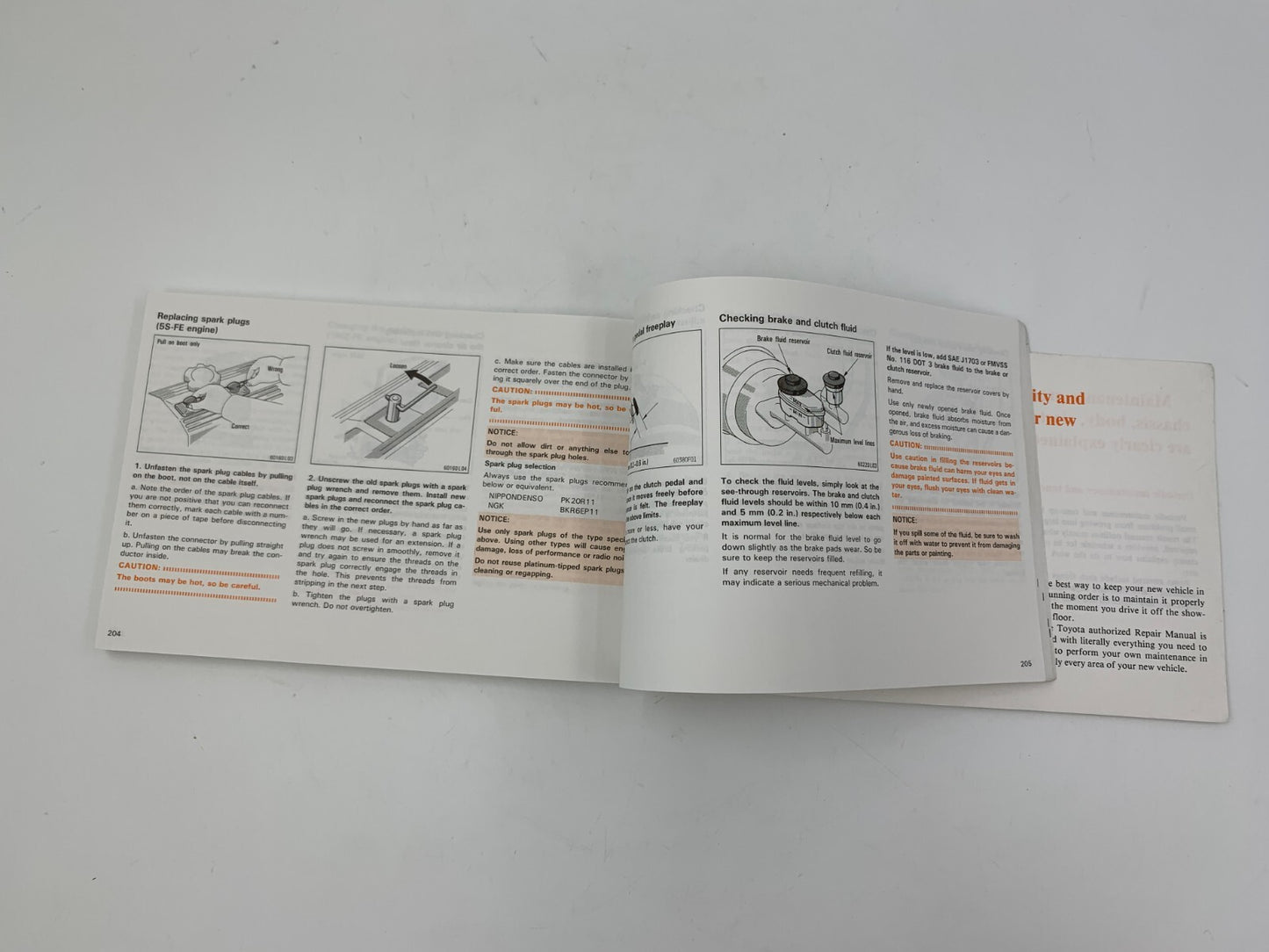 1994 Toyota Camry Owners Manual OEM B01B10005