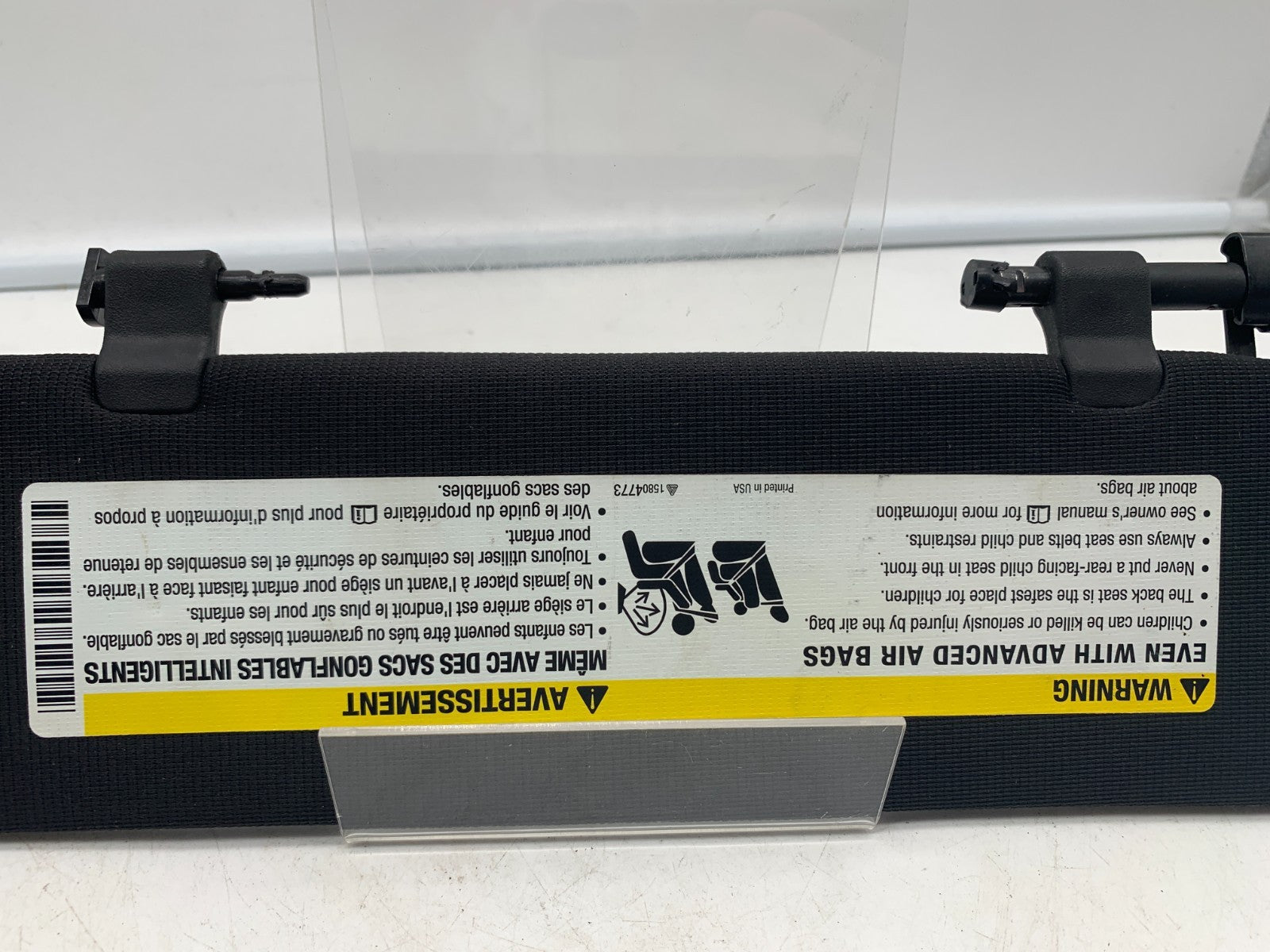 2016-2024 Chevrolet Camaro Passenger Sun Visor Black OEM A04B55009