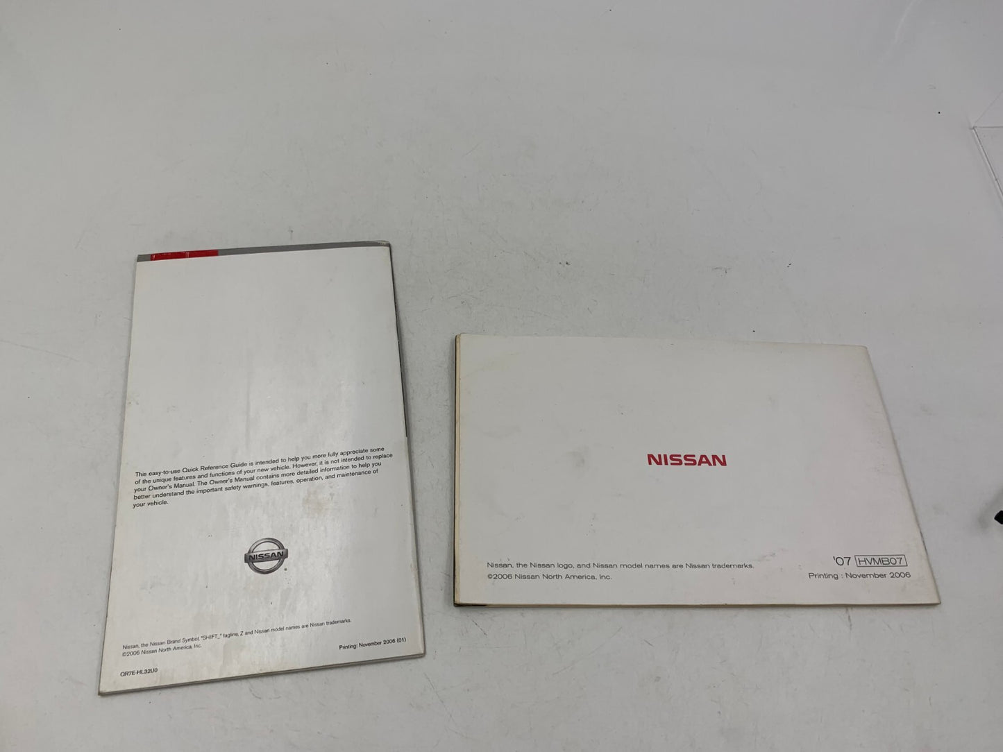 2007 Nissan Altima Owners Manual Set with Case OEM E03B26095